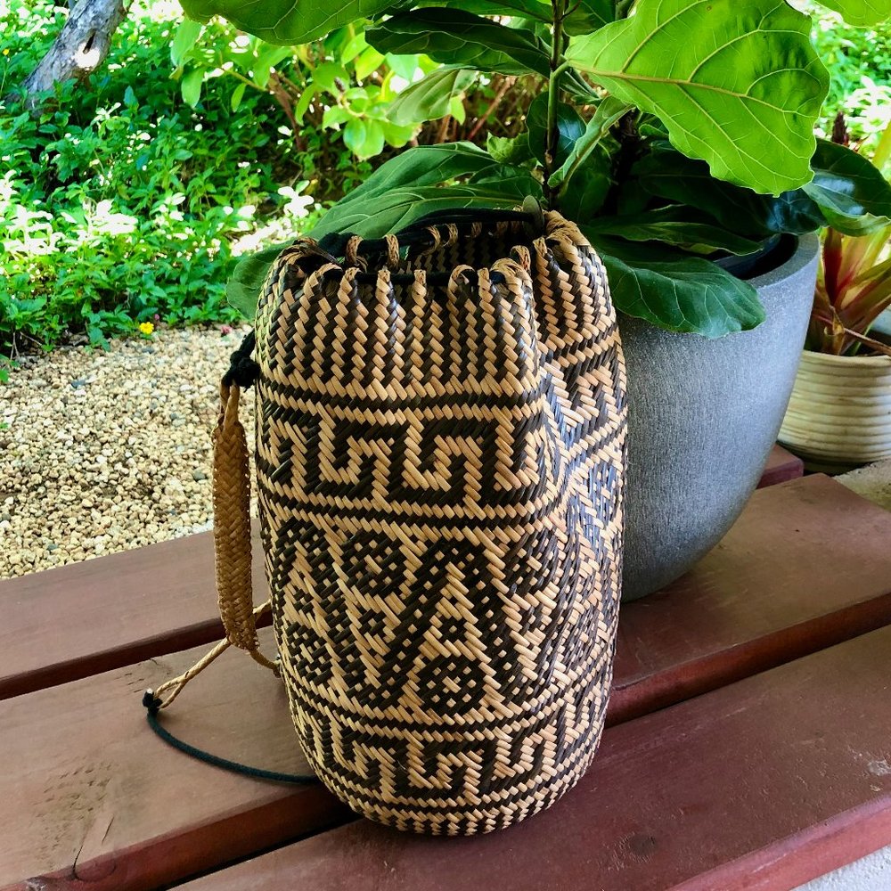 Woven Borneo Bucket Bag - Large